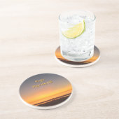 "Maybe Magic Does Exist" Zandsteen Onderzetter (Zijkant)