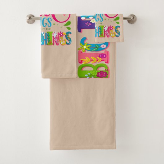 Maybe The Little Things Are Actually The Big Thing Bad Handdoek (Insitu)