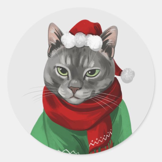 Maybelle Jones Kerst Kaart Envelope Seals Ronde Sticker (Voorkant)