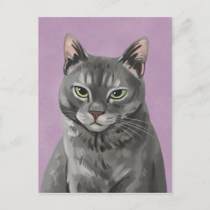 Maybelle the Grey Tabby Cat Briefkaart