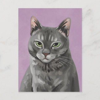Maybelle the Grey Tabby Cat Briefkaart