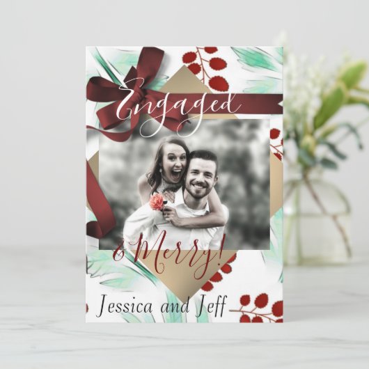 Mayberry Engaged and Merry Photo Holiday (Staand voorkant)