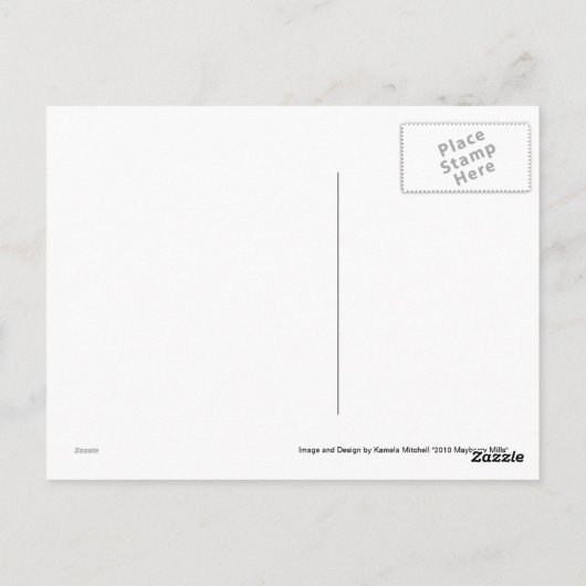 Mayberry Mills Briefkaart (Achterkant)