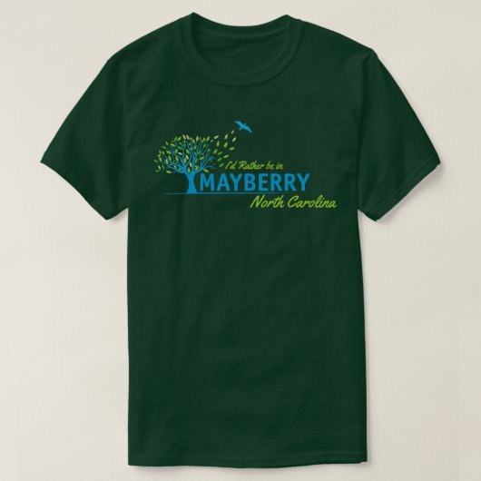 Mayberry North Olina van het Andy Griffith Show T-shirt (Design voorkant)