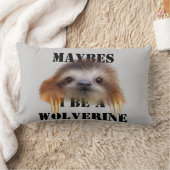 Maybes I be a Wolverine (Baby Sloth) Sierkussen Kussen (Deken)