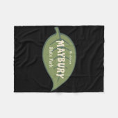 Maybury State Park Michigan Fall Leaves Vacation Fleece Deken (Voorkant (Horizontaal))