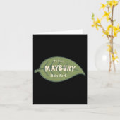 Maybury State Park Michigan Fall Leaves Vacation Kaart (Gele Bloem)