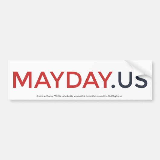 MayDay Bumpersticker (Voorkant)