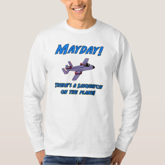 Mayday.  Er is een sasquatch op het vliegtuig! T-shirt