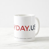 MAYDAY-Logo- EN American Flag Cup Koffiemok (Voorkant rechts)