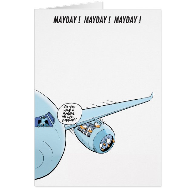 Mayday. Mayday. Mayday. Eenden in de motor (Voorkant)