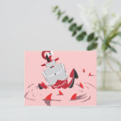 maydaze shark cirkel briefkaart (Staand voorkant)