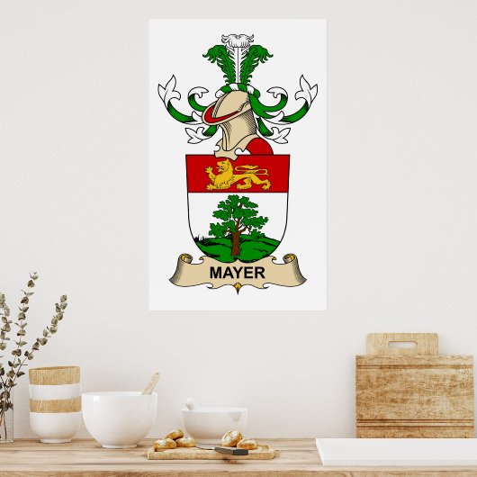 Mayer Family Crest Poster (Keuken)