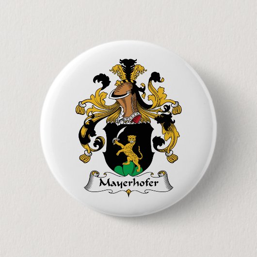 Mayerhofer Family Crest Ronde Button 5,7 Cm (Voorkant)