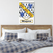 Mayes Family Crest Canvas Afdruk (Insitu (Slaapkamer))