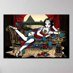 "Mayet" Egyptische godin Maat Angel Art Poster