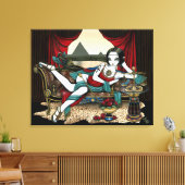 "Mayet" Egyptische godin verpakt Canvas Print (Insitu (Woonkamer))