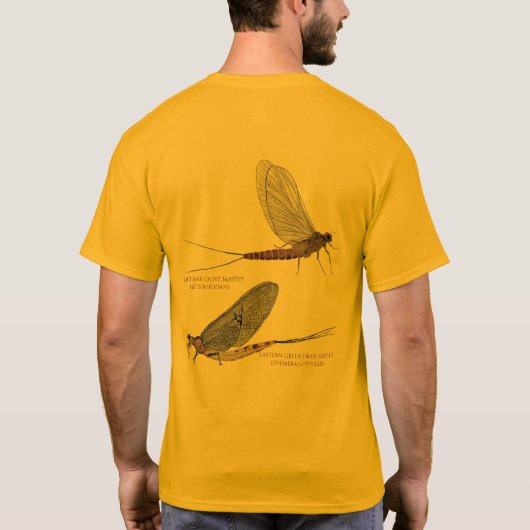 Mayflies en Stonesflies T-shirt (Achterkant)