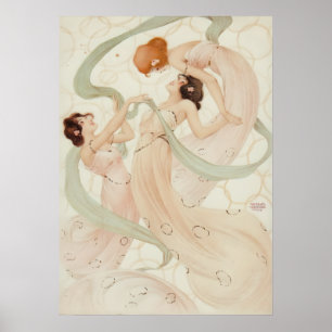 Mayflies I van Raphael Kirchner Poster