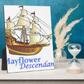 Mayflower afstammeling zeilschip fotoplaat (Zijkant)