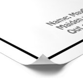 Mayflower - Blauwdrukplannen voor schepen BD Poster (Hoek)