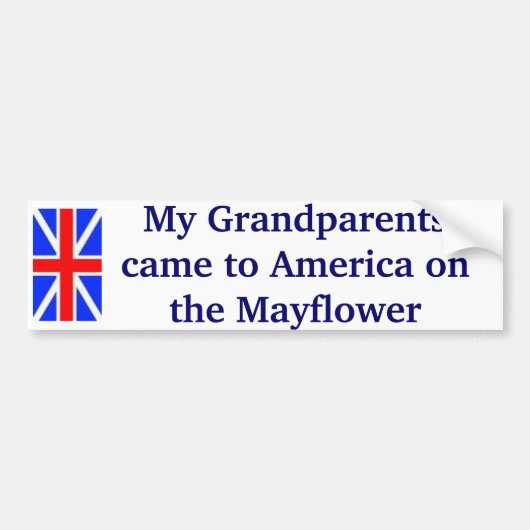 Mayflower Bumpersticker (Voorkant)