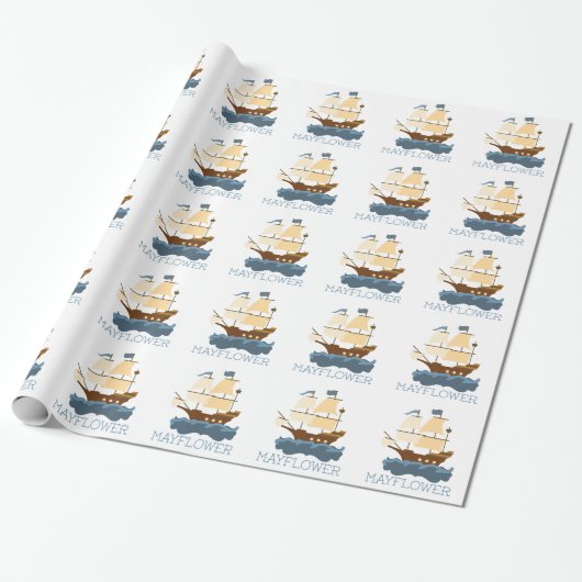 Mayflower Cadeaupapier (Uitgerold)