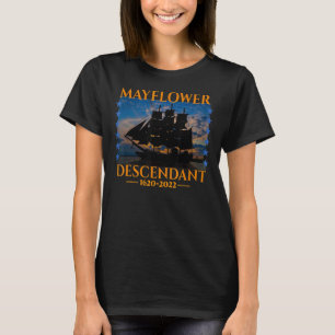 Mayflower Descendant 402 Years 2022 Ship Mayflower T-shirt