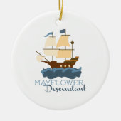 Mayflower Descendant Keramisch Ornament (Voorkant)