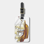 Mayflower Descendant Sailing Ship Bagagelabel (Voorkant verticaal)