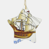 Mayflower Descendant Sailing Ship Jubileum Keramisch Ornament (Rechts)