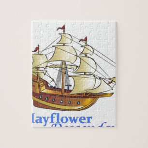 Mayflower Descendant Sailing Ship Jubileum Legpuzzel