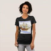 Mayflower Descendant Sailing Ship Jubileum T-shirt (Voorkant volledig)