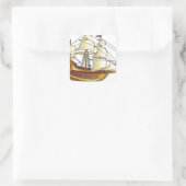 Mayflower Descendant Sailing Ship Jubileum Vierkante Sticker (Tas)