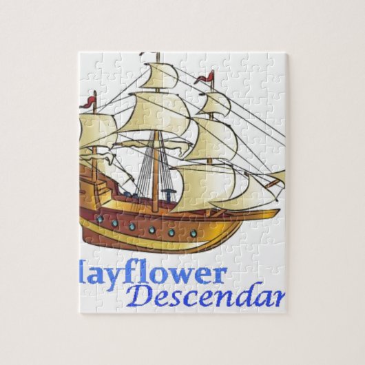 Mayflower Descendant Sailing Ship Legpuzzel (Verticaal)