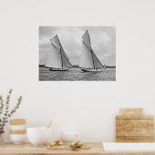Mayflower en Galatea Start America's Cup 1886 Poster (Keuken)