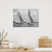 Mayflower en Galatea Start America's Cup 1886 Poster (Keuken)
