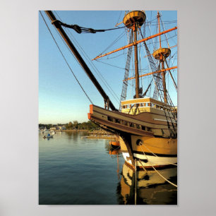 Mayflower II en haar legering Poster