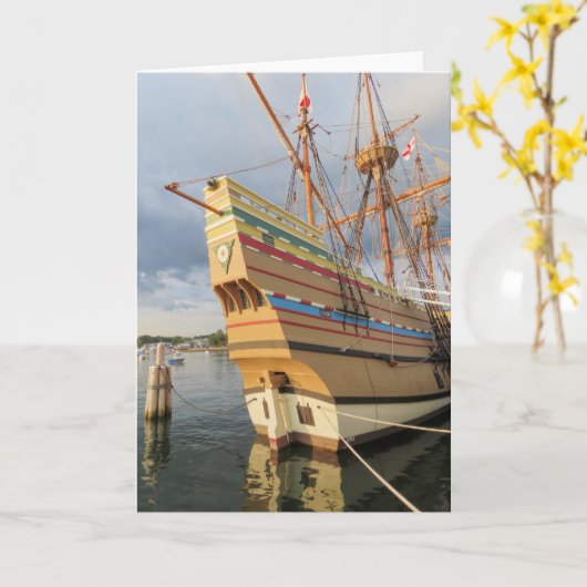 Mayflower II op staatshuisveer Kaart (Gele Bloem)