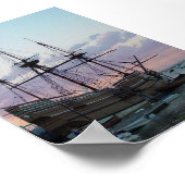 Mayflower II op Sunset Poster (Hoek)