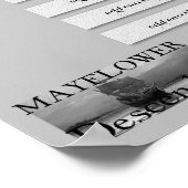 Mayflower Line - Elder William Brewster Poster (Hoek)