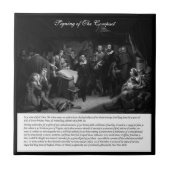 Mayflower - Ondertekening van het compact Tegeltje (Voorkant)