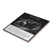 Mayflower - Ondertekening van het compact Tegeltje (Zijkant)