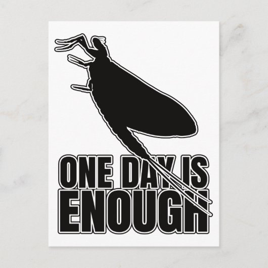 Mayflower One Day Flies - Entomology Geek Briefkaart (Voorkant)