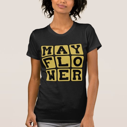Mayflower, pelgrimsschip t-shirt (Voorkant)