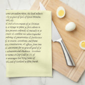 Mayflower Pilgrim Fathers - Ondertekening van het  Theedoek (Quarter Fold)