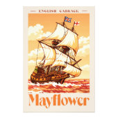 Mayflower Schip Oude Engelse Carrack Poster Kunst (Voorkant)