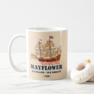 Mayflower Tall Ship - Engeland naar de Nieuwe Were Koffiemok