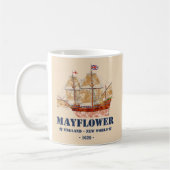 Mayflower Tall Ship - Engeland naar de Nieuwe Were Koffiemok (Links)