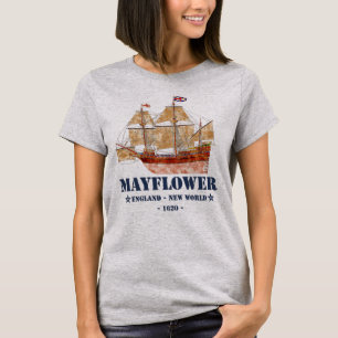 Mayflower Tall Ship - Engeland naar de Nieuwe Were T-shirt